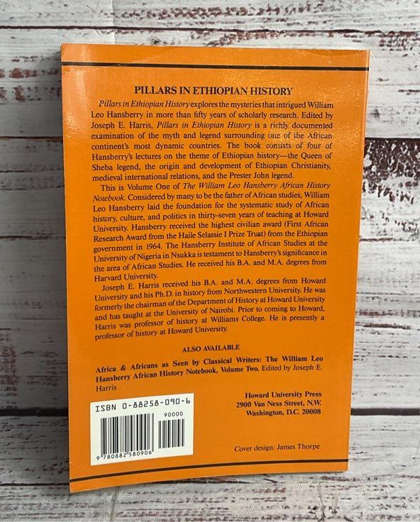 Pillars in Ethiopian History African History Notebook William Leo Hansberry