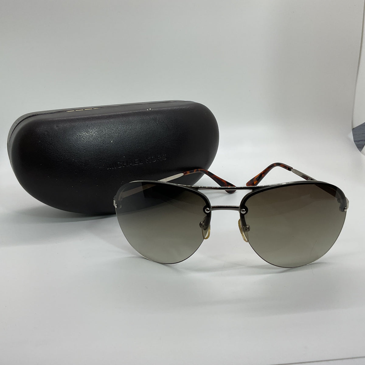 MICHAEL KORS Kai M2068S Men's Silver Tone Lens Aviator Sunglasses- 62[ ]15 130
