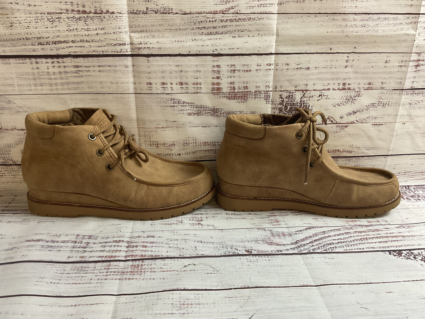 Bobs by Skechers Brown Booties Shoes Women 8