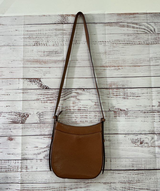Women's Kate Spade Brown Pebbled Leather Leila North Crossbody Bag