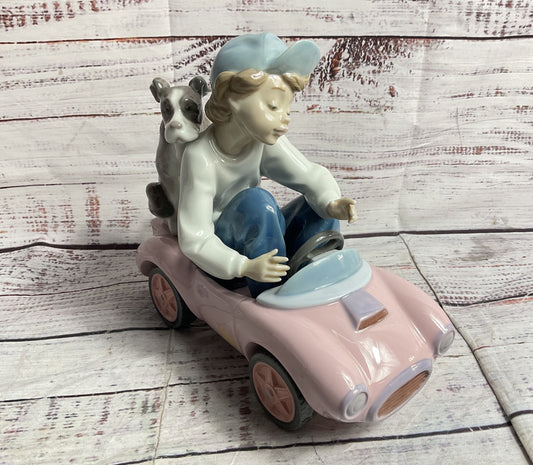 Lladro Out For A Spin #5770 Porcelain Figurine