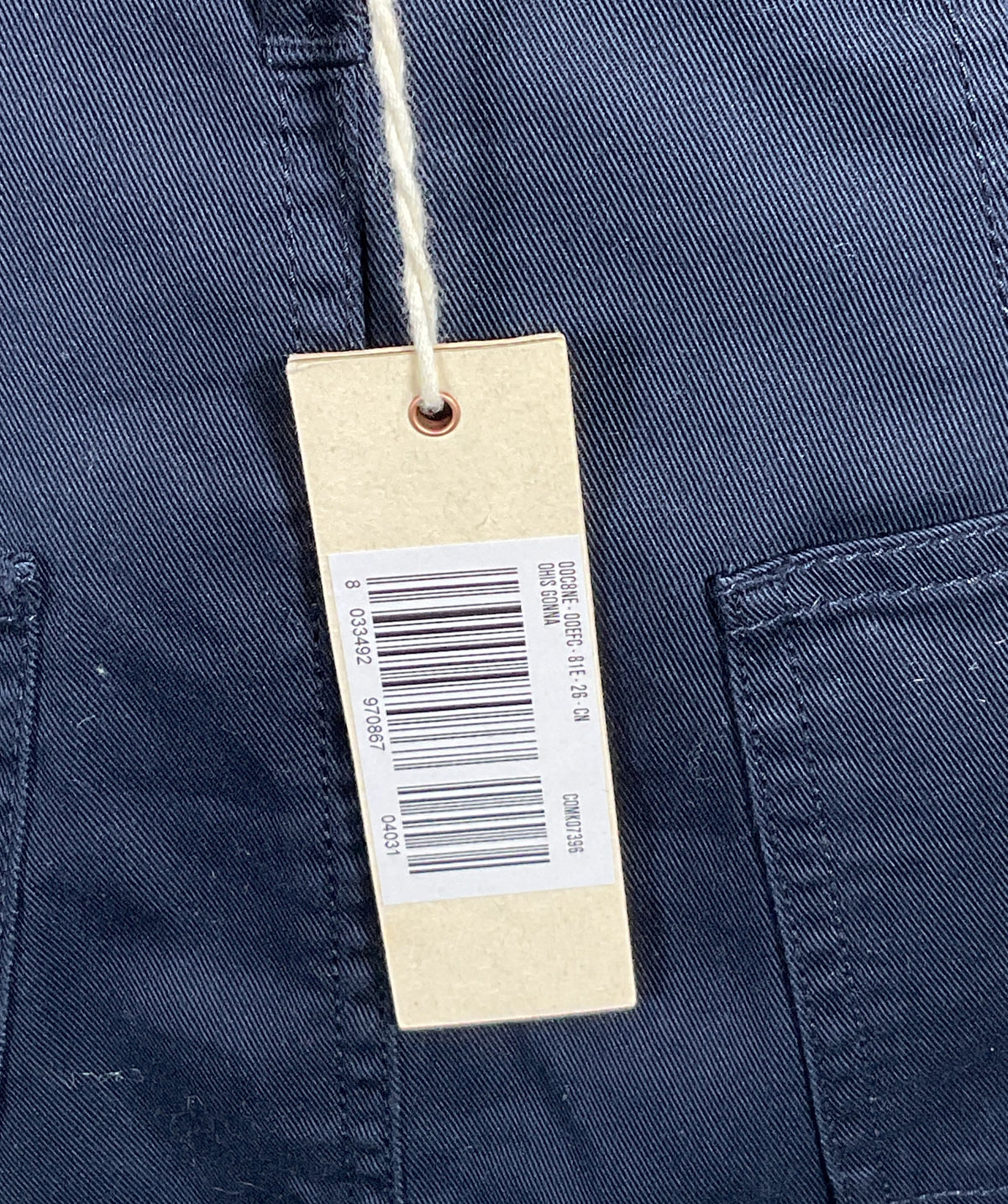 Diesel Cargo Pencil Skirt Navy Blue 26
