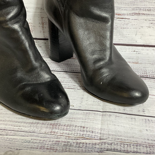 MICHAEL KORS Women's Black Tall Boots with Pom Pom Drawstring- SZ 8M