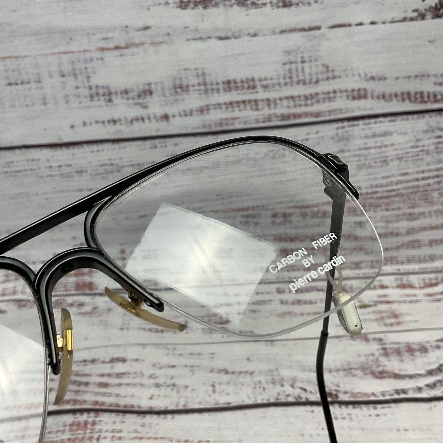 Pierre Cardin CF-1-2 Black Frame Glasses No Prescription Lens - Size 58 16