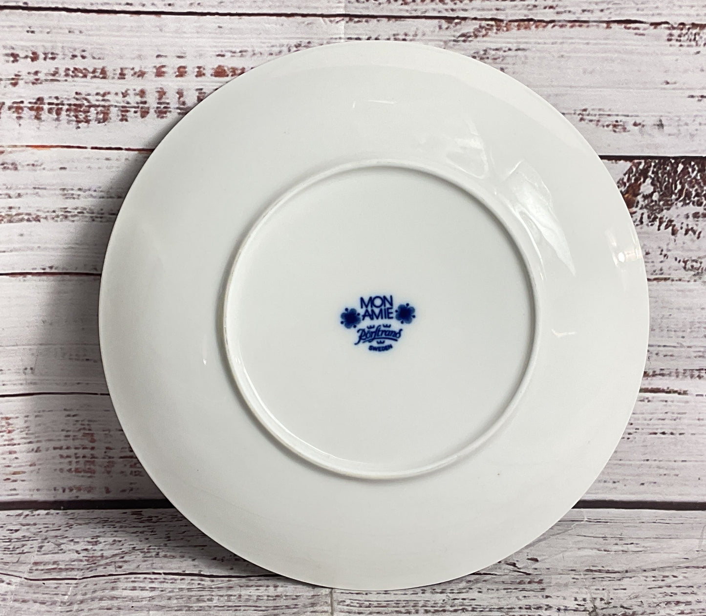 Rörstrand Mon Amie by Marianne Westman 8" Set of 4 Salad Plates Blue White