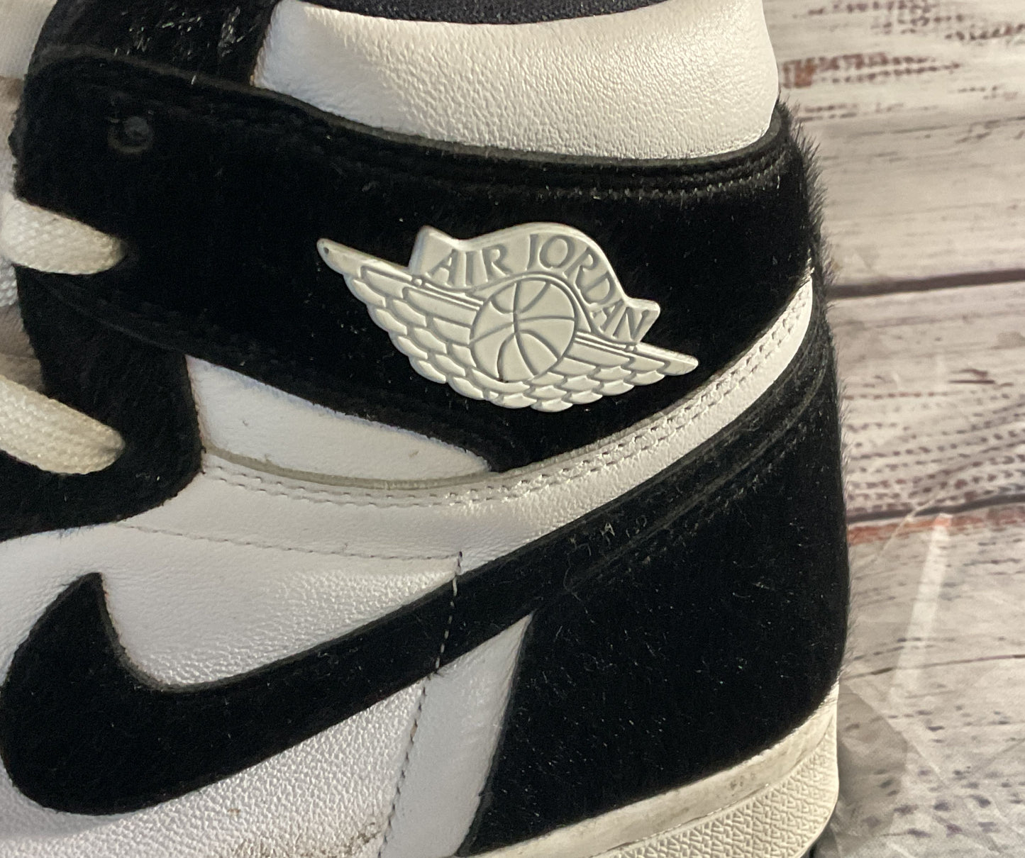 Nike Air Jordan 1 Retro OG High Twist Sneakers Black White 9.5