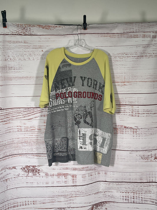 Nat Nast Gray Polo Grounds New York T-Shirt - Size XL