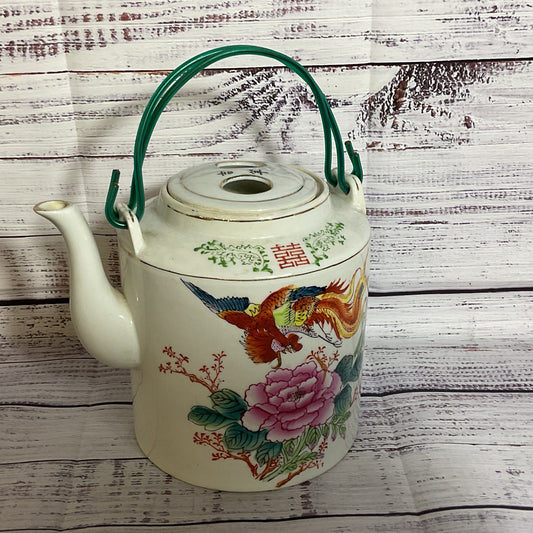 VTG. Chinese Famille Rose Dragon Teapot- 6.25" (3 of 3)