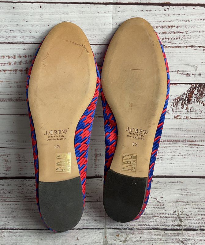 J Crew Houndstooth Jacquard Kiki Ballet Flats Multicolor 8.5