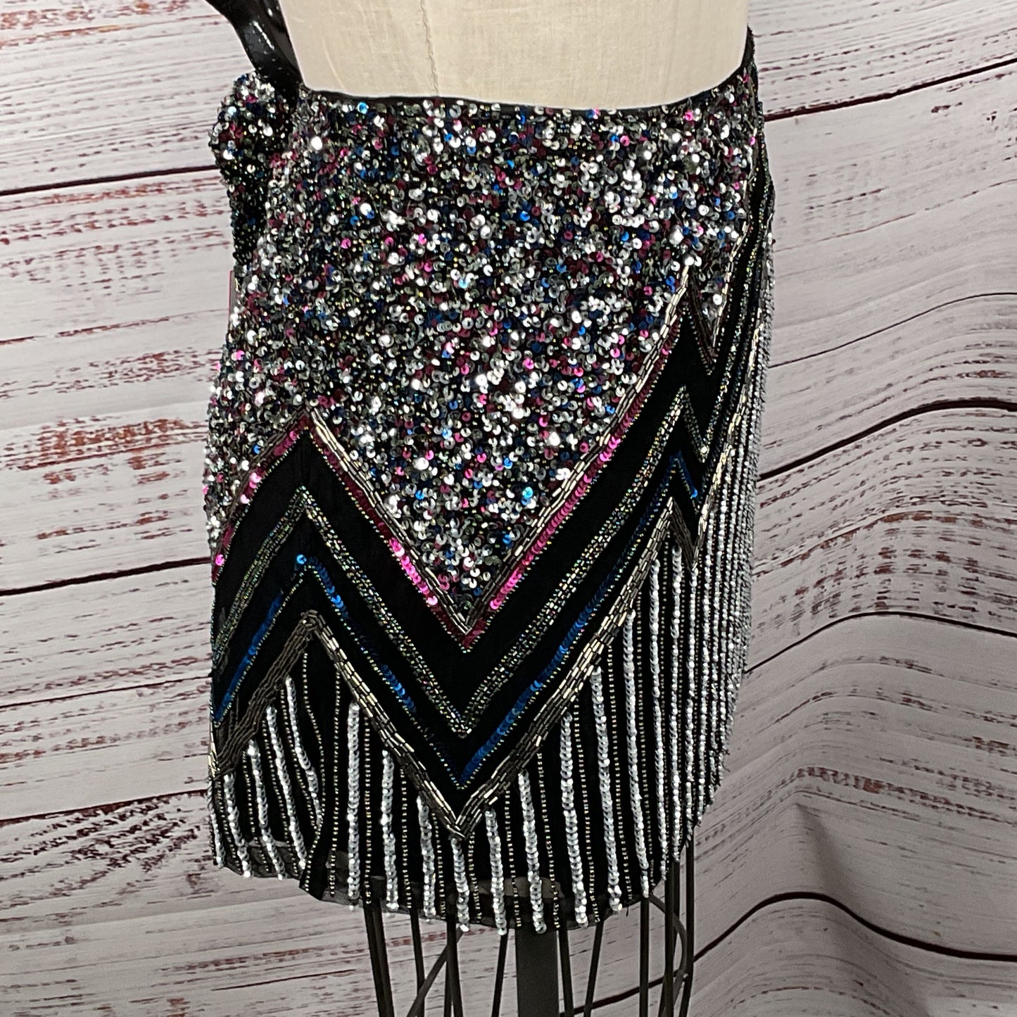 NWT PARKER Multicolor Sequin Mini Skirt- SZ 10