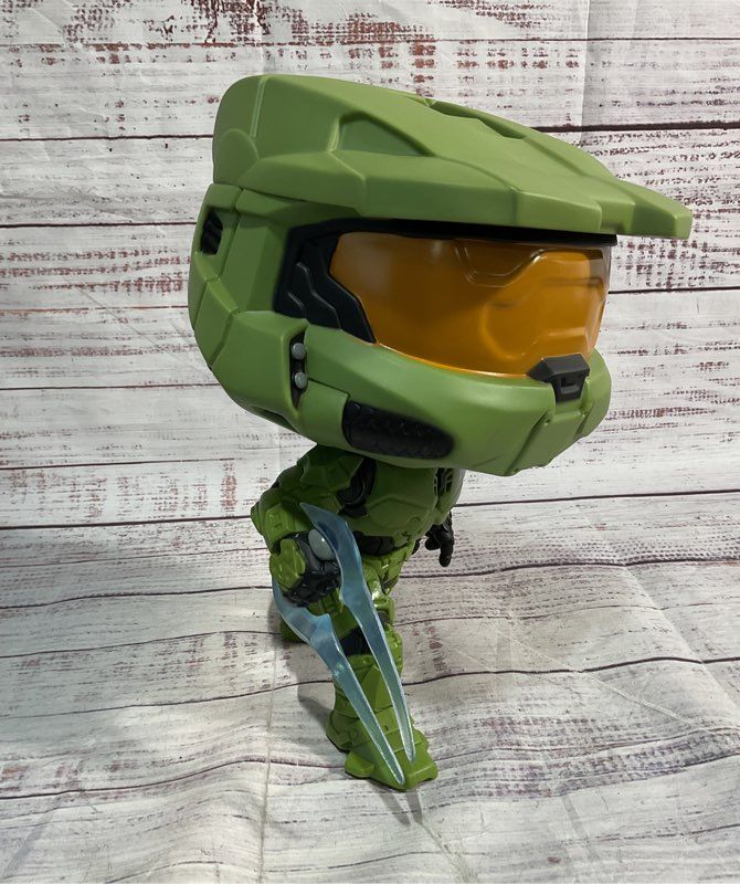 Funko Pop Jumbo Halo Master Chief #19 Energy Sword Grappleshot Vinyl Figure