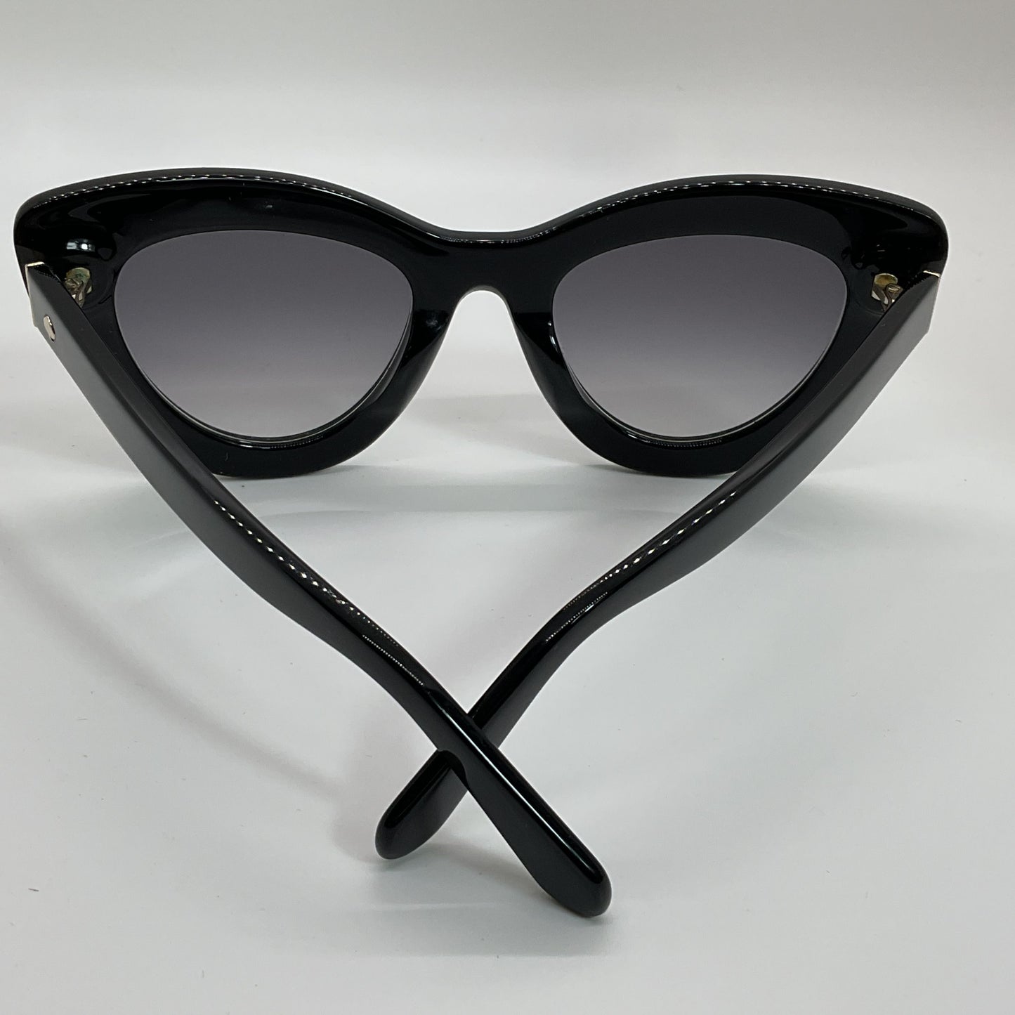 KATE SPADE Luann Hello Sunshine Women's Black Rhinestone Sunglasses- 50[ ]23 135