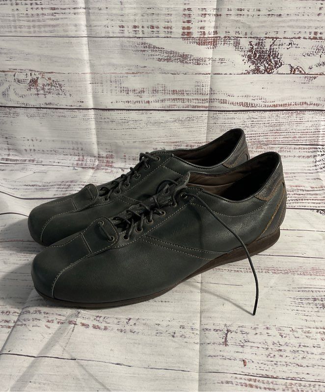 Henry Beguelin Light Black Leather Lace Up Shoes Size 43 EU 10 US