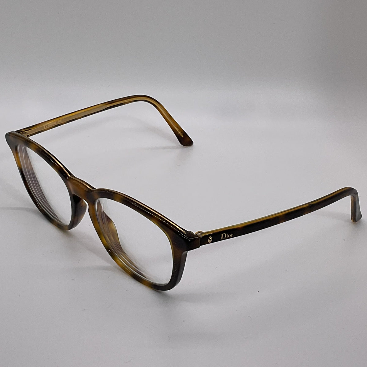 VTG. CHRISTIAN DIOR N40 Unisex Brown Tortoise Eyeglass Frames- FRAMES ONLY