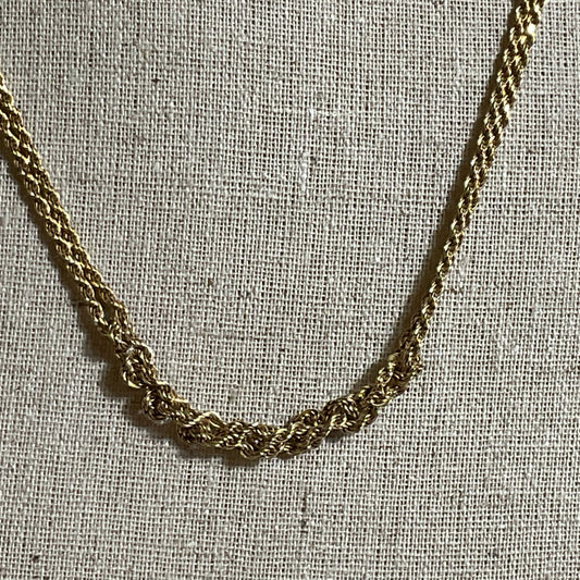 EMANUELE BICOCCHI Gold Plated Over Sterling Double Strand Rope Necklace- 16.71g