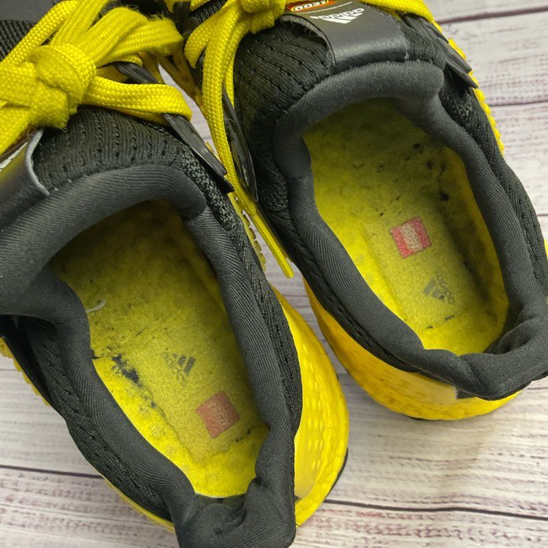 Adidas X Lego Ultra Boost Black & Yellow Athletic Sneaker Size 4 M/5.5 W US