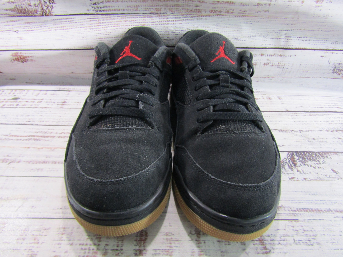 Nike Jordan Flight Court Men's Black Suede Low Top Sneaker Size 13 HF3255-001