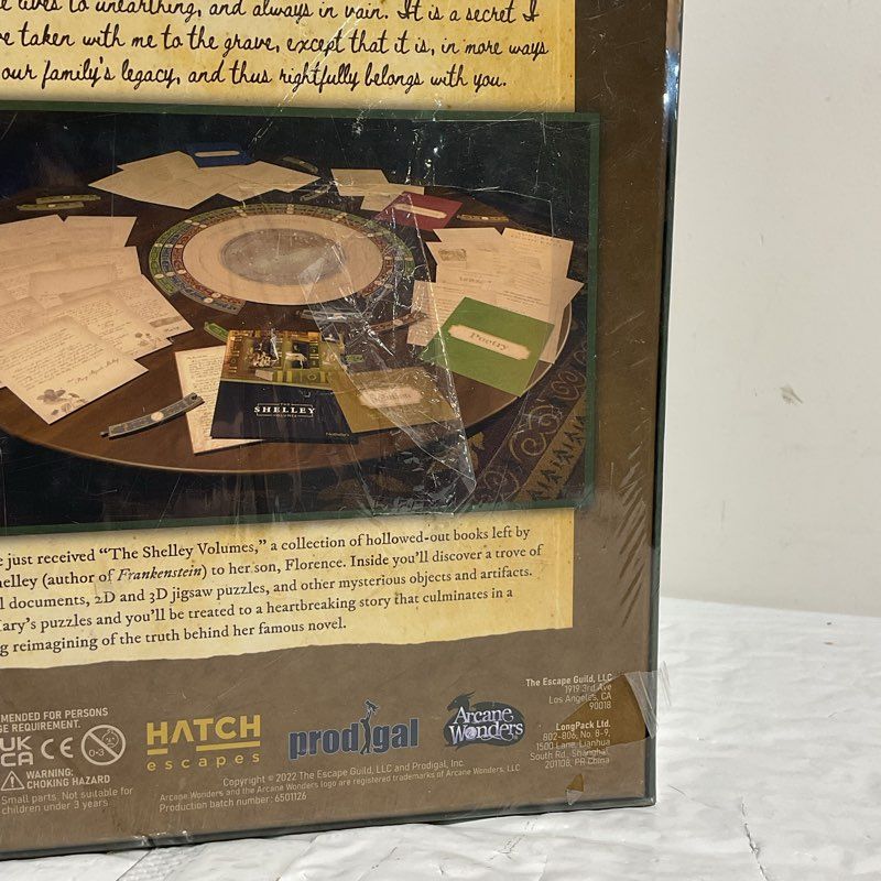Mother Of Frankenstein Kickstarter Puzzle Board Game Volume 3 SEALED w/ DAMAGE