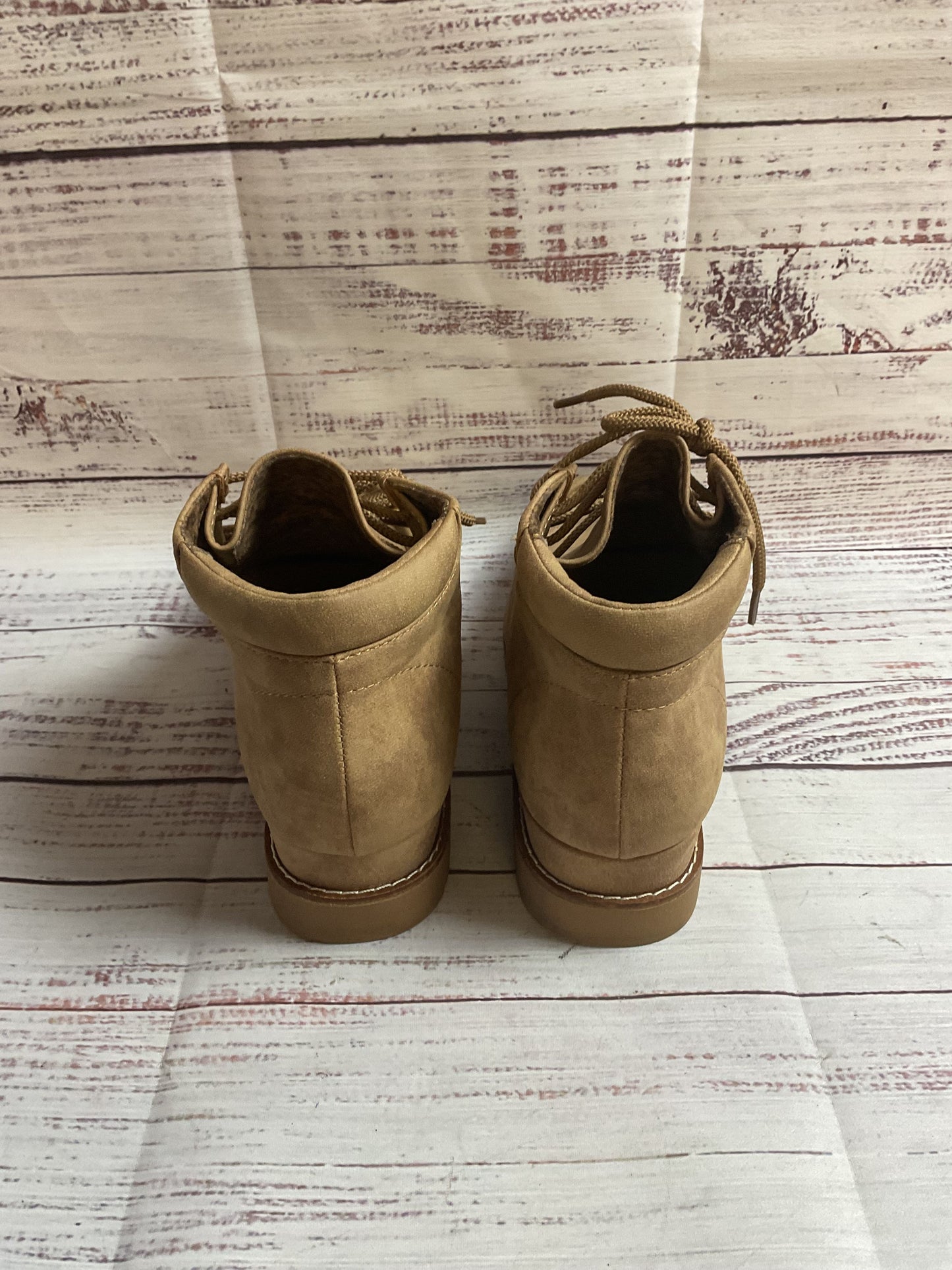 Bobs by Skechers Brown Booties Shoes Women 8