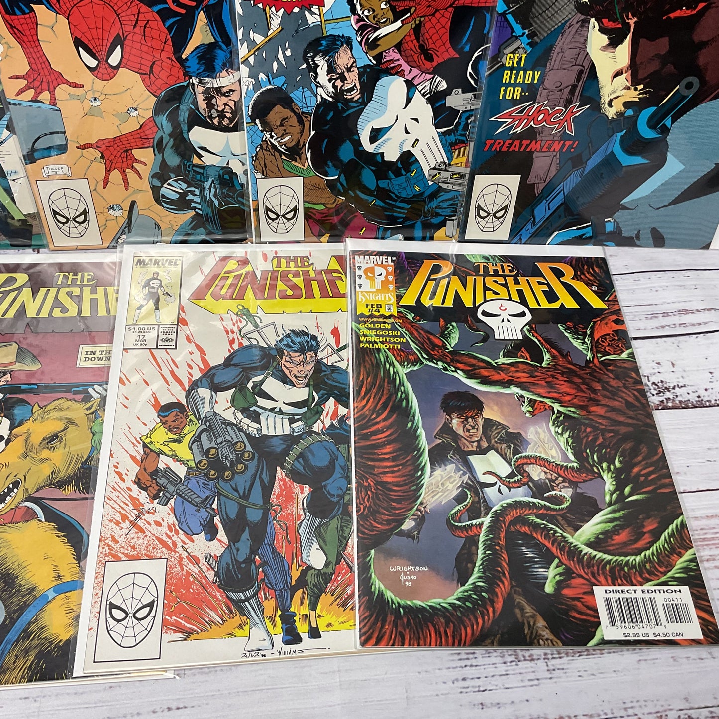 The Punisher War Journal 11,14,15,18,19 + 4,17,19,62 Lot Of 9 Comic Books