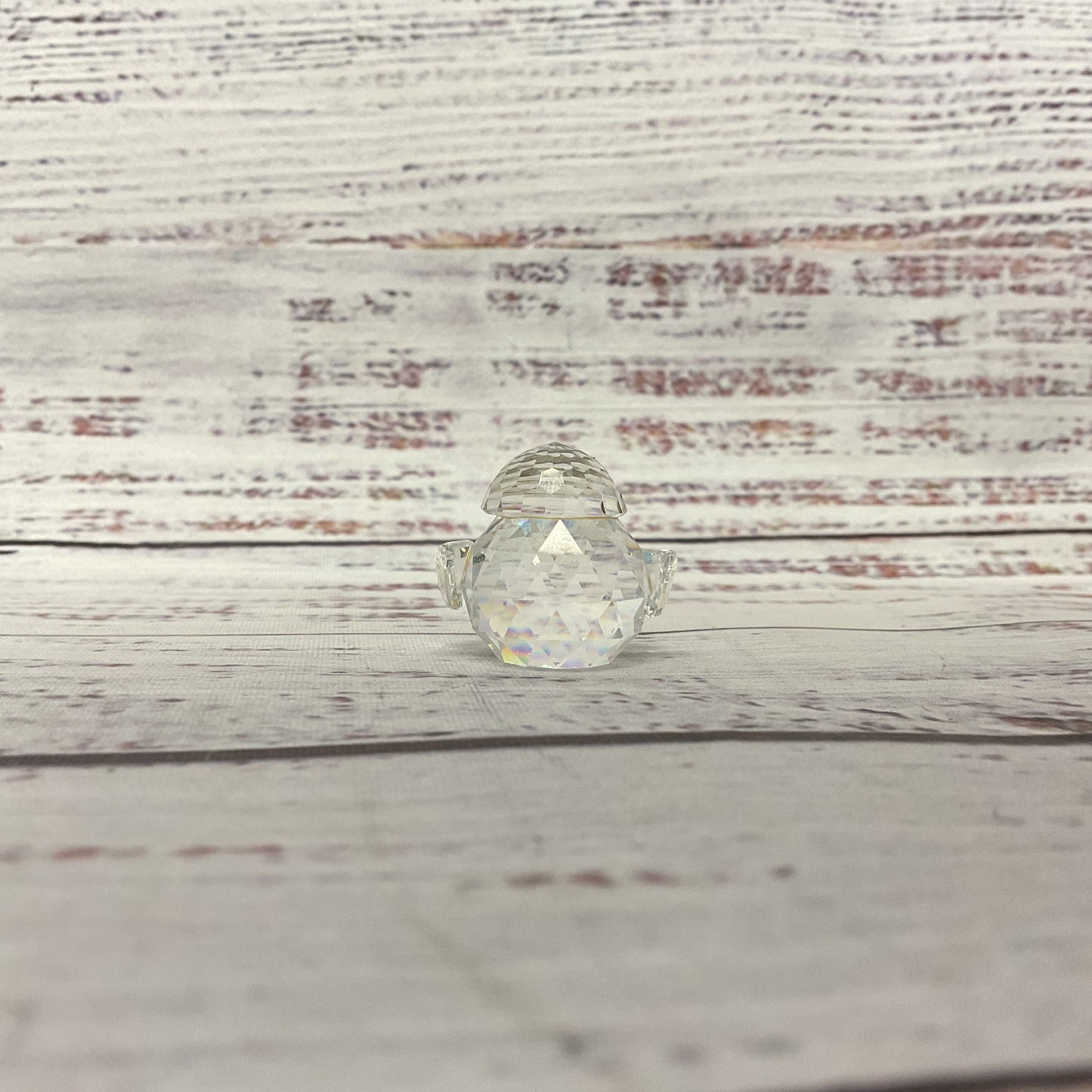 Lead Crystal Cut Glass Swarovski Bunny And Bird 1" Figure