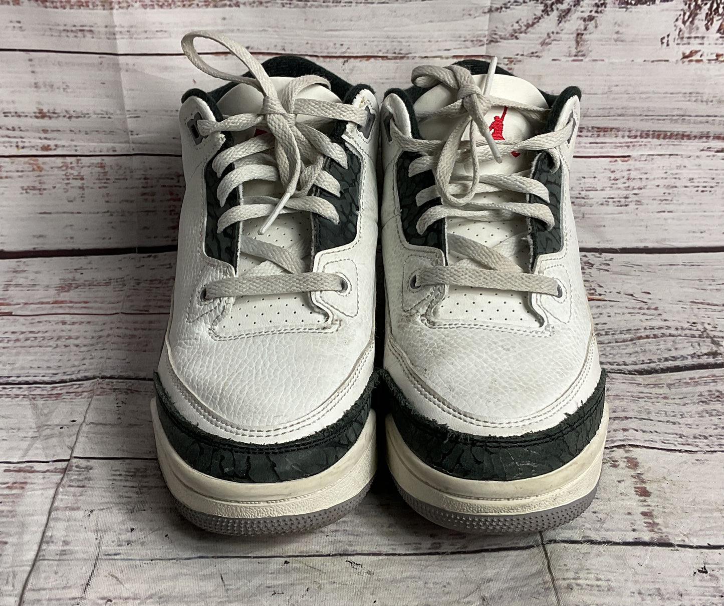 Nike Air Jordan 3 Retro Unisex Kids Sneakers Cement Grey 2Y