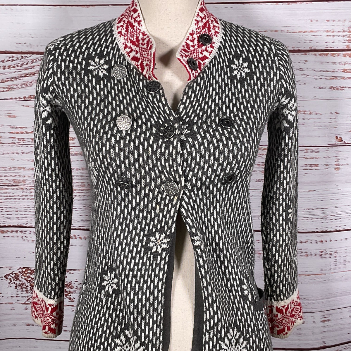 TAHARI Girls Double Breasted Cardigan Sweater- SZ 6X