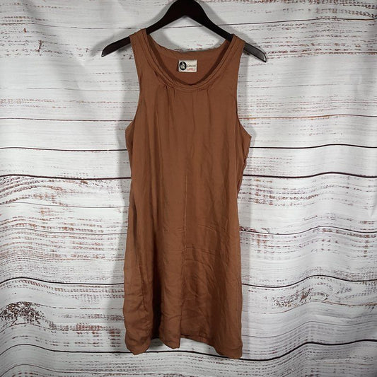 Lanvin Inside Out Rust Brown Sleeveless Casual Dress - Size in Description