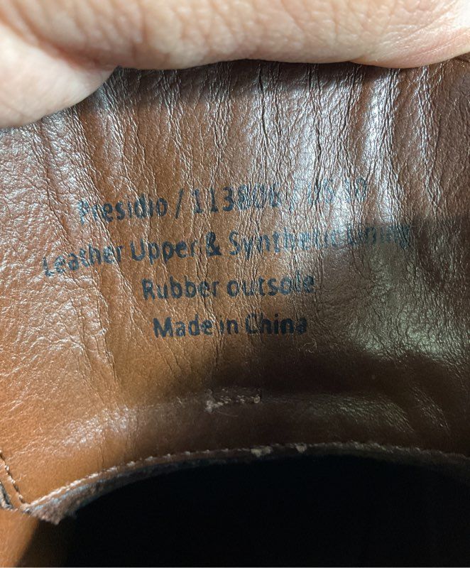 Warfield & Grand Presidio Tip 113806 Gentleman’s Brown Leather Boots Size 10