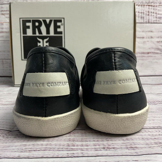 Frye Dylan Black Tumbled Leather Slip-On Shoe Women's Size 7M