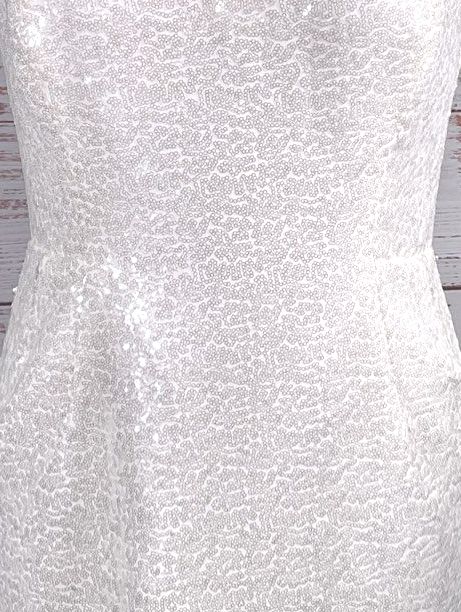 Before By Sarah Seven Patsy Sequin Dress White 8