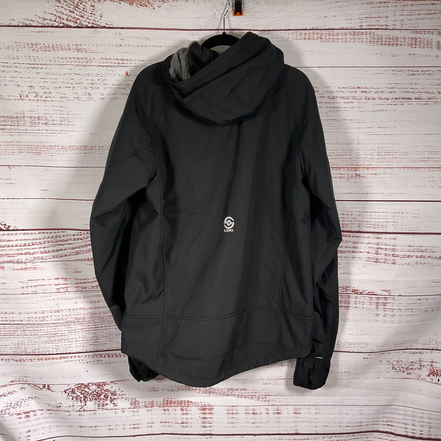 Loki Gear Mountain Black Sherpa Fleece Line Softshell Jacket - Size M New w/ Tag