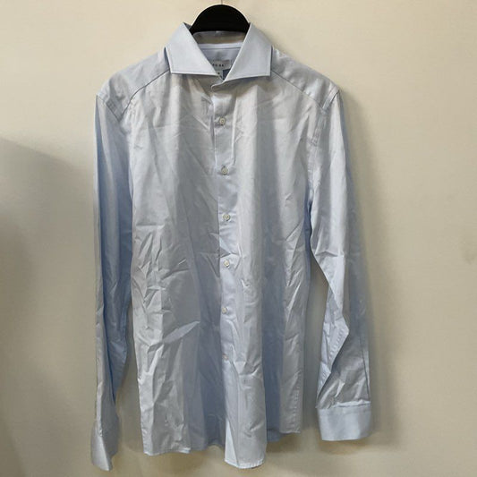 NWT REISS Men's Light Blue Slim Fit Long Sleeve Dress Shirt- SZ M