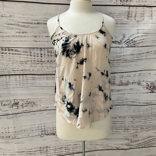 Rebecca Taylor Pink Navy Blue Design Silk Blouse - Size 2