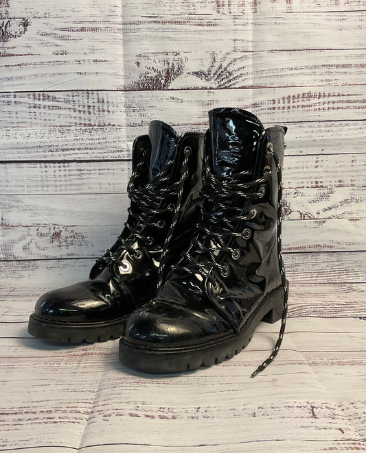 Stuart Weitzman Black Solid Metermaid Combat Boot Men 9