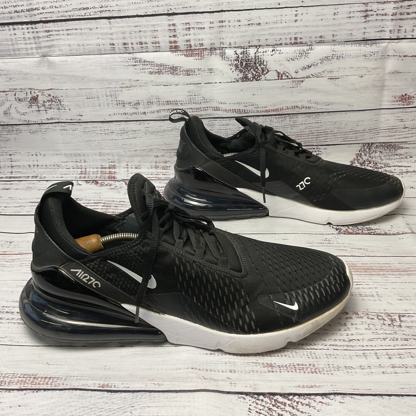 Nike Air Max 270 Black Anthracite Sneaker Athletic Shoe AH8050-002 Men Size15