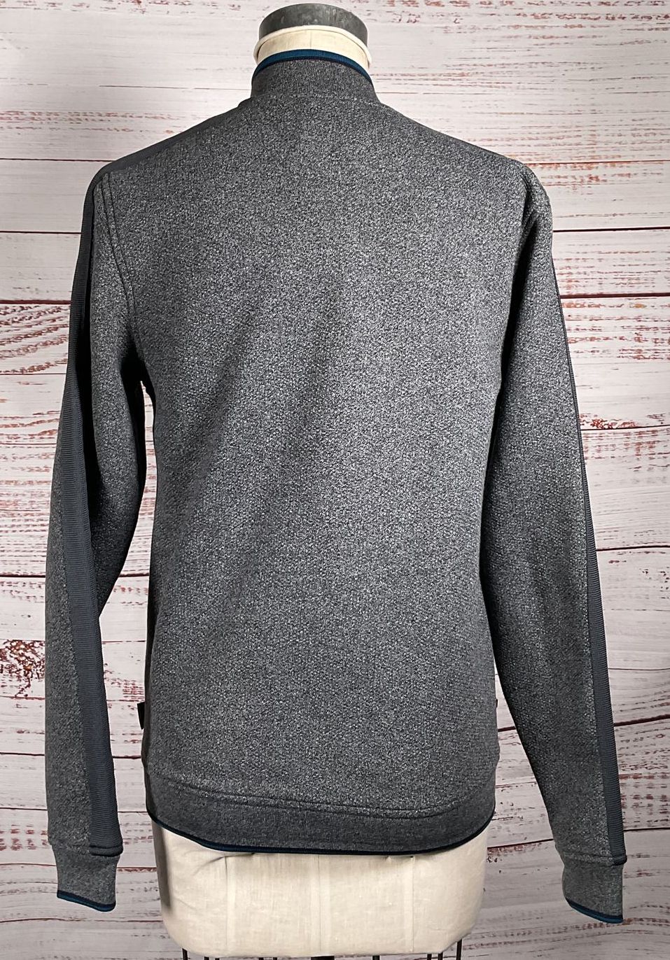 Ted Baker London Textured Zip Up Jacket Gray 3