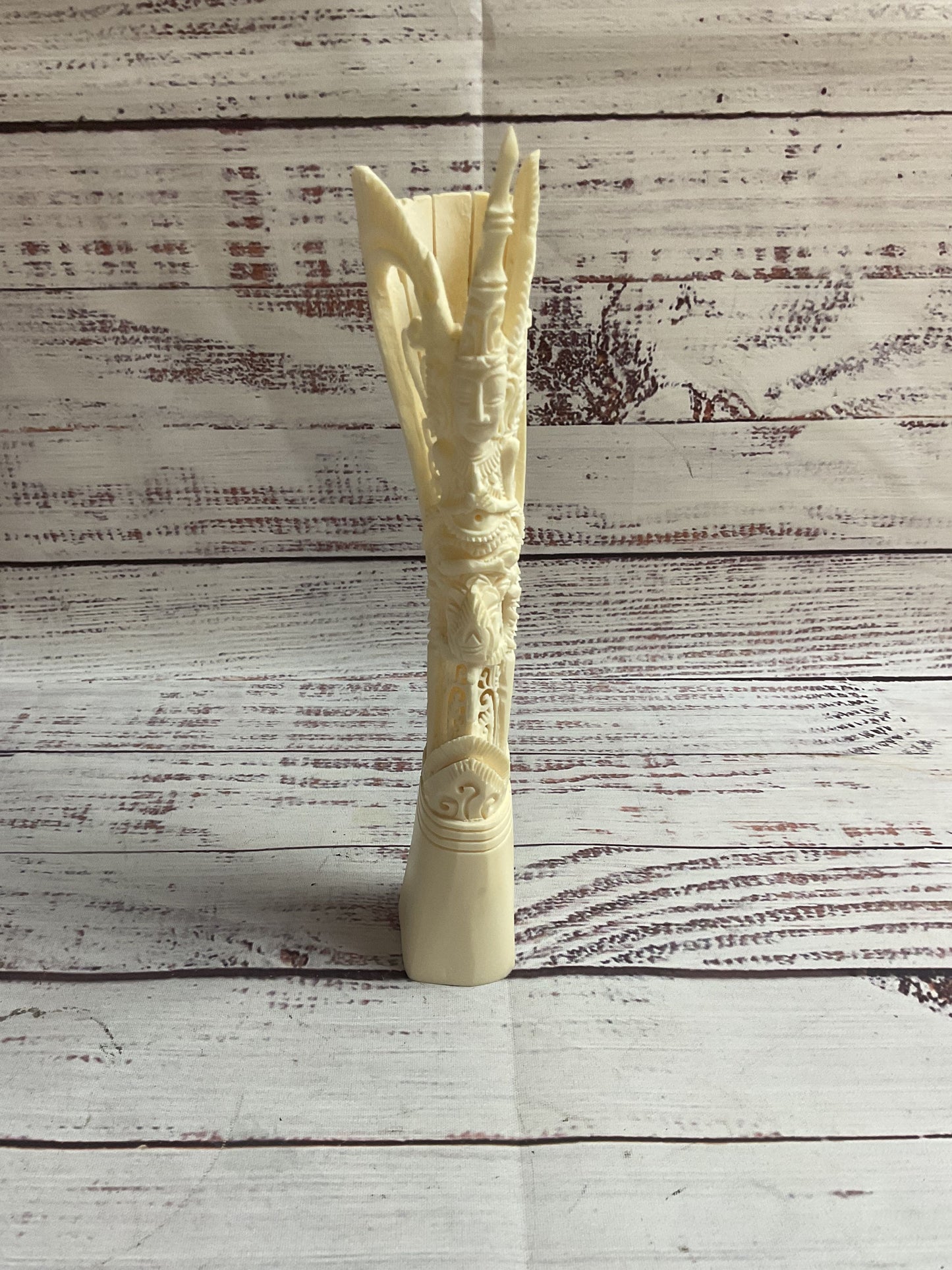 Indonesian Balinese Bone Carving Totem Sculpture