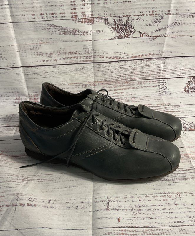 Henry Beguelin Light Black Leather Lace Up Shoes Size 43 EU 10 US