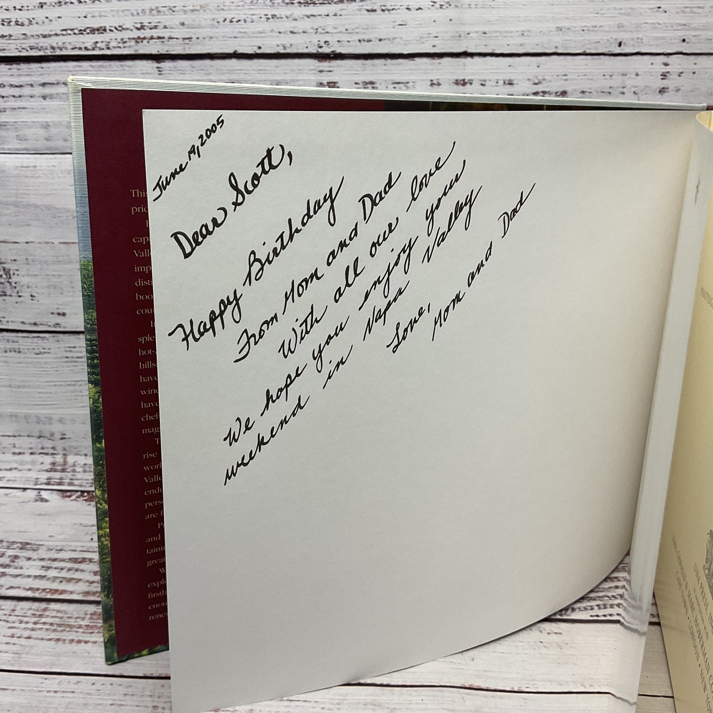 Napa Valley Gerald & Marc Hoberman Collection Hard Cover Book