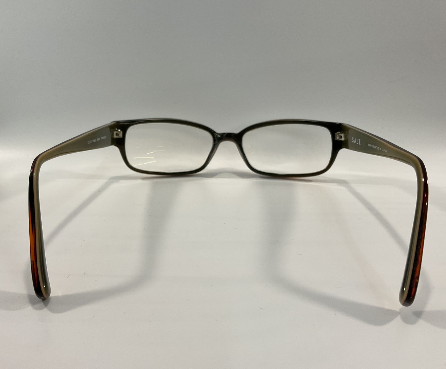 Salt Dirk Women's Brown Rectangular Eyeglasses Frame Handcrafted in Japan