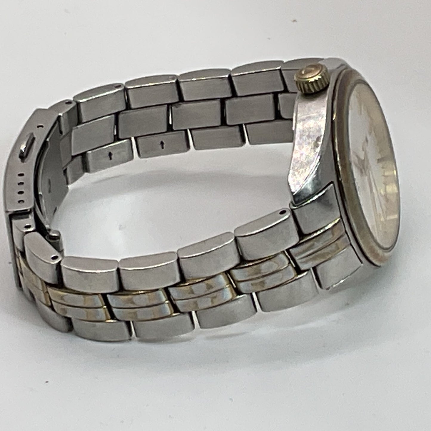 TISSOT T101210A Two Tone PR100 Date Men's Watch- 6.5"