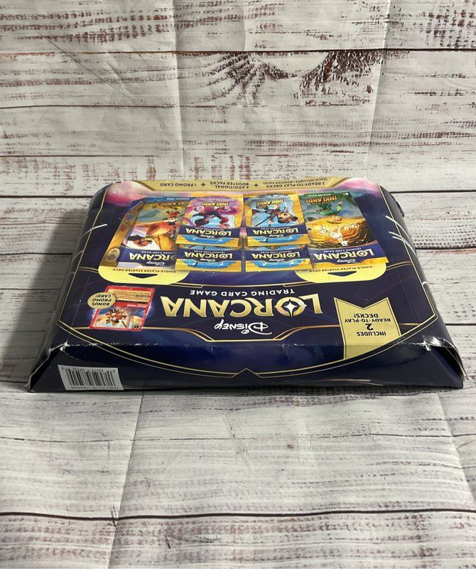 Disney Lorcana Trading Card Game 2 Decks 4 Booster Packs 1 Promo Card Sealed