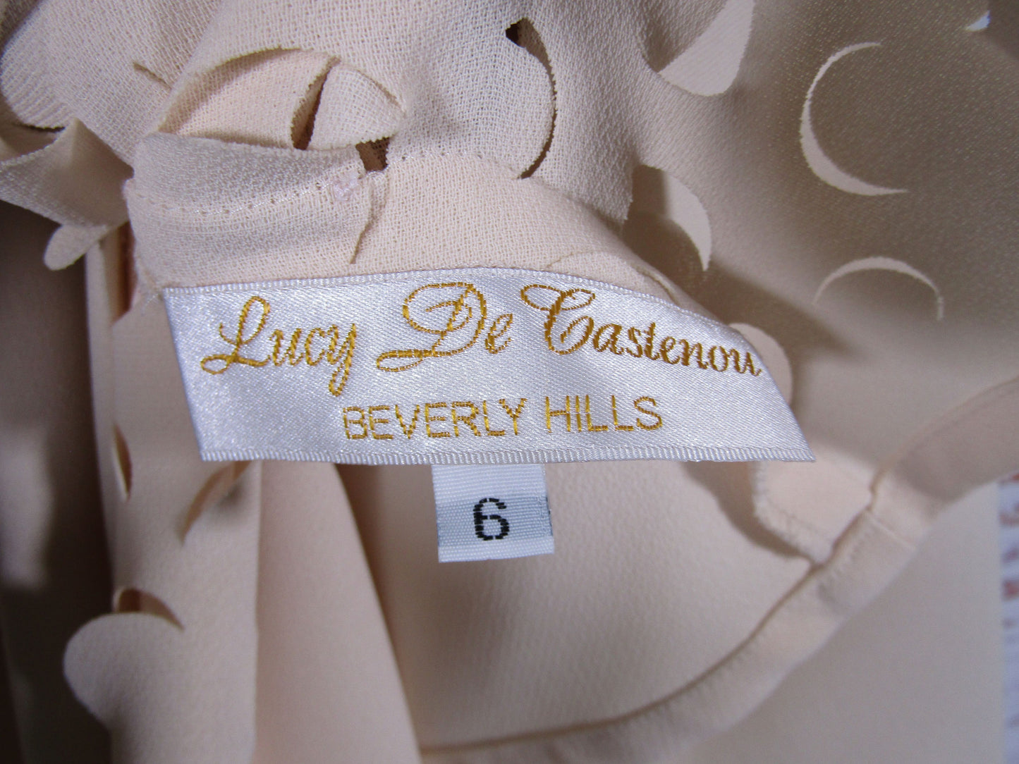 Lucy De Castenou Women's Cut Out Blouse & Skirt Set Size 6