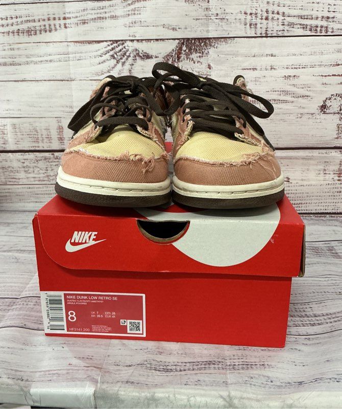 Nike Dunk Low Retro SE Dusted Clay Multicolor Sneaker Size 8 WITH BOX