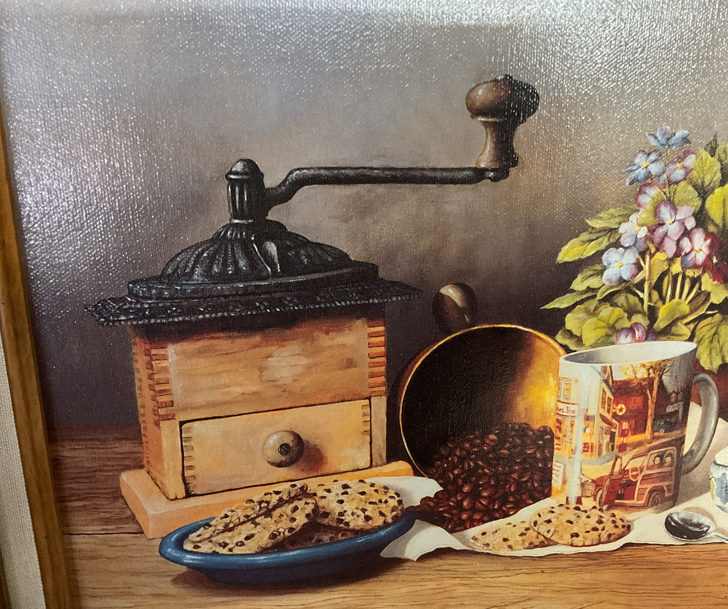 Morning at Grandma's Framed Canvas Print Signed By H. Hargrove