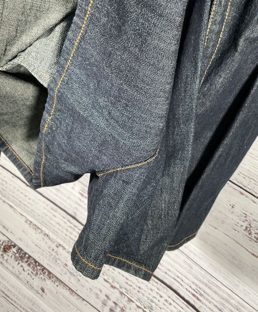 Valentino Denim Long Sleeved Romper Blue 40 Euro 8 US
