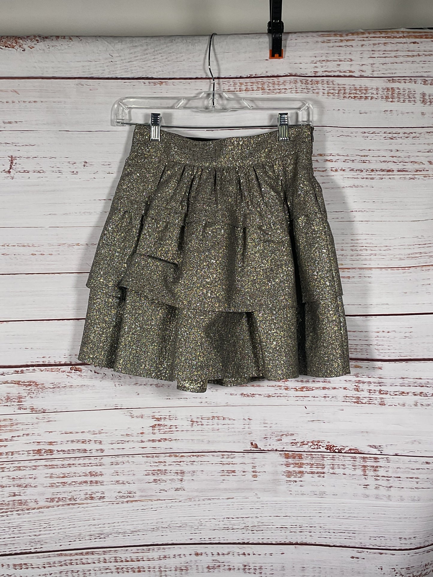 Diane von Furstenberg Gold Layered Skirt - Size 2