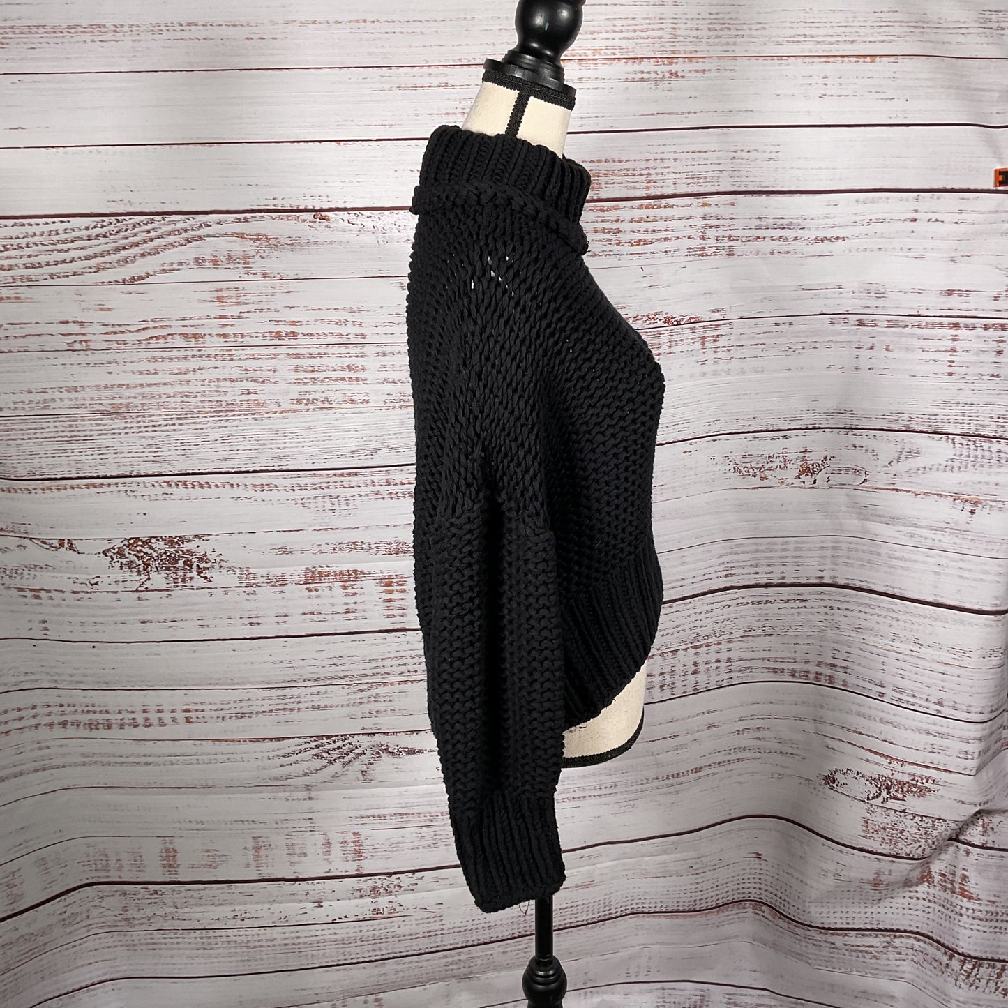 Free People Long Sleeve Mock Neck Pull Over Sweater - Size S