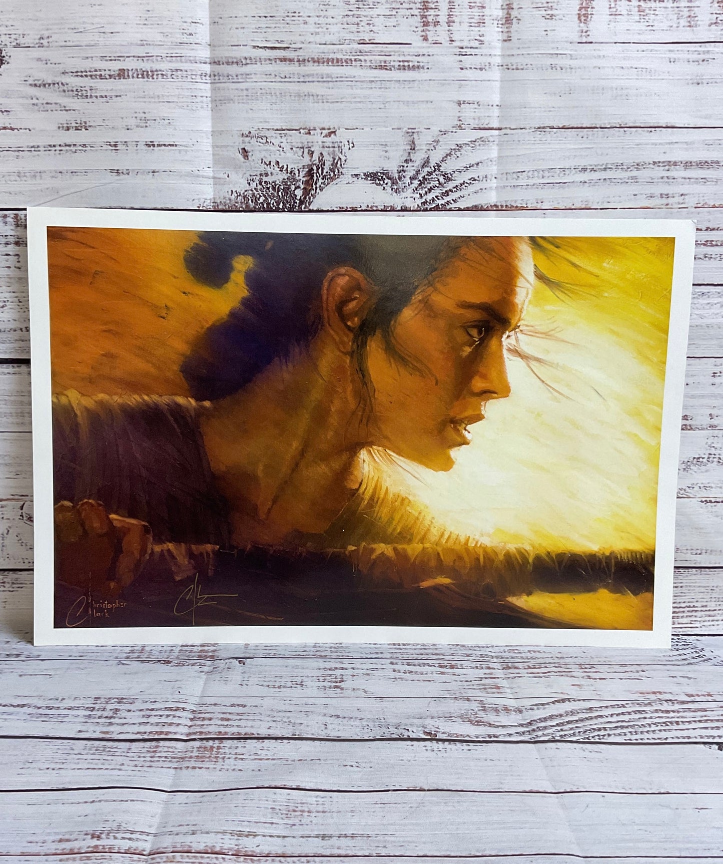 Disney's Star Wars "Rey" Print SIGNED by Christopher Clark